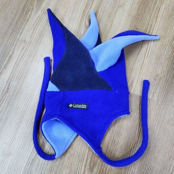 💜Columbia Purple & Blue Fleece Jester Winter Hat Small/Medium - Picture 7 of 11